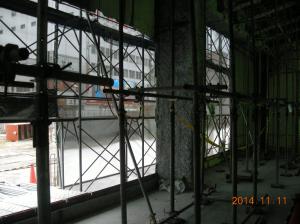 『新庁舎工事写真11F広場窓2（H26.11.11）』の画像