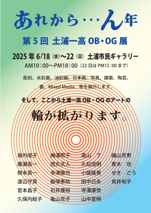 あれから…ん年　第5回土浦一高OB・OG展の写真
