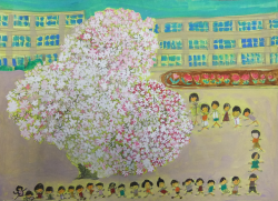 市の木・市の花・市の鳥絵画作品　最優秀賞（小学校低学年の部）