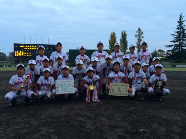 第25回市長杯少年軟式野球準優勝（宗道ニューモンキーズ）