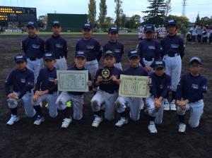 第25回市長杯少年軟式野球第3位（富士河口湖ベースボールクラブ）