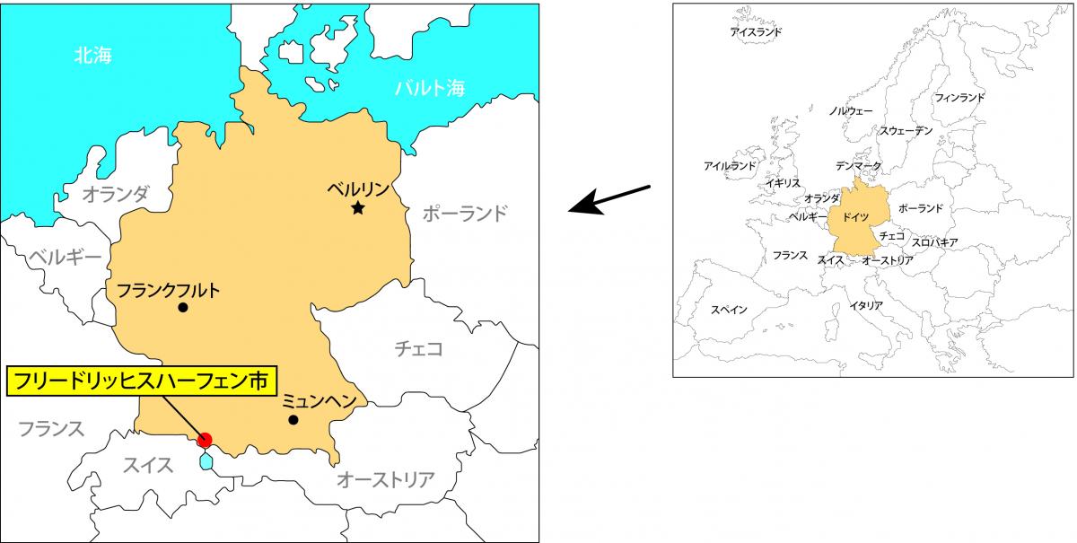 フリードリッヒスハーフェン市地図