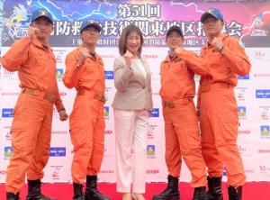 安藤市長とロープブリッジ救出Aチーム