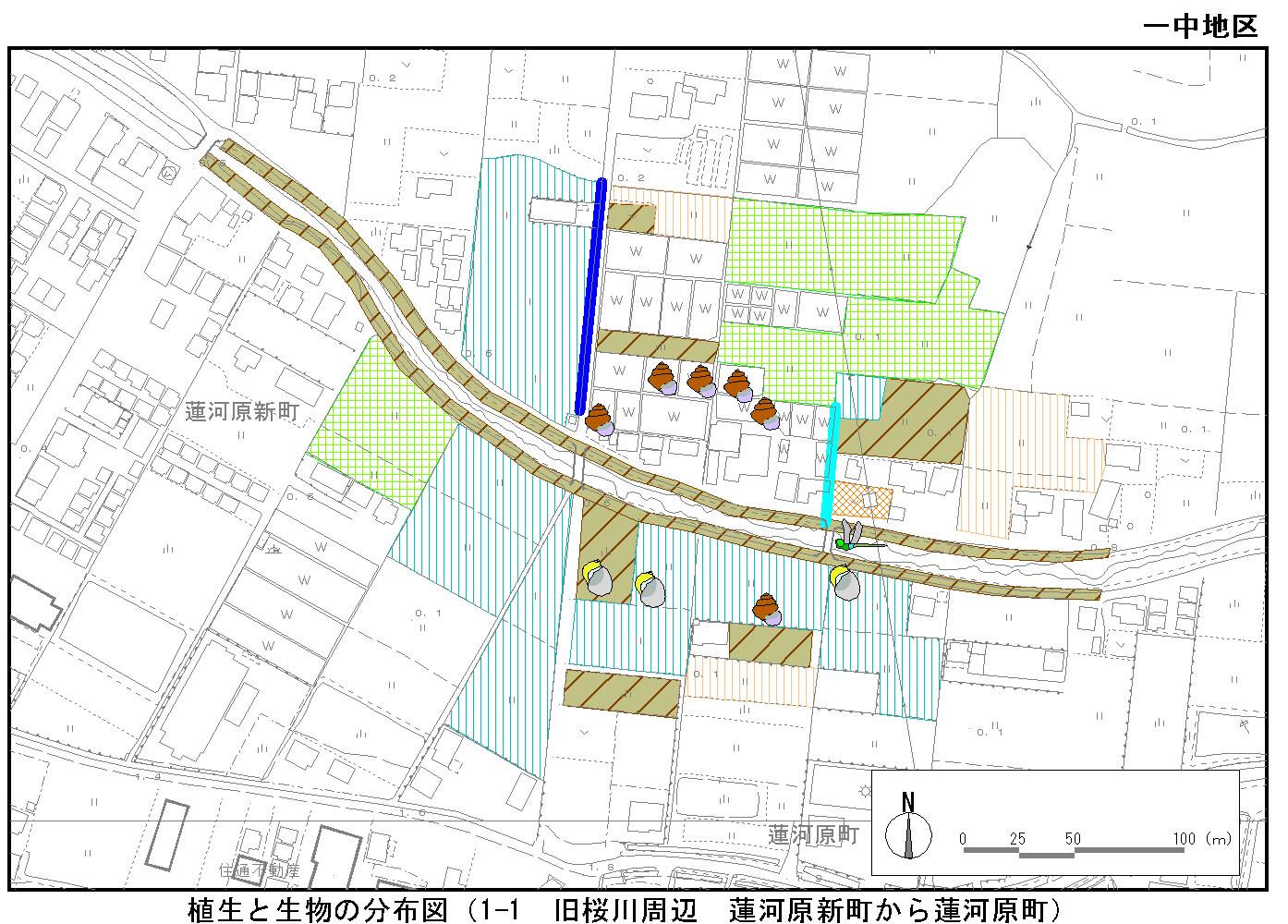 旧桜川周辺（蓮河原新町から蓮河原町）