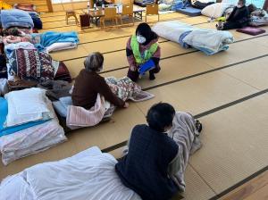 避難所避難者の健康支援