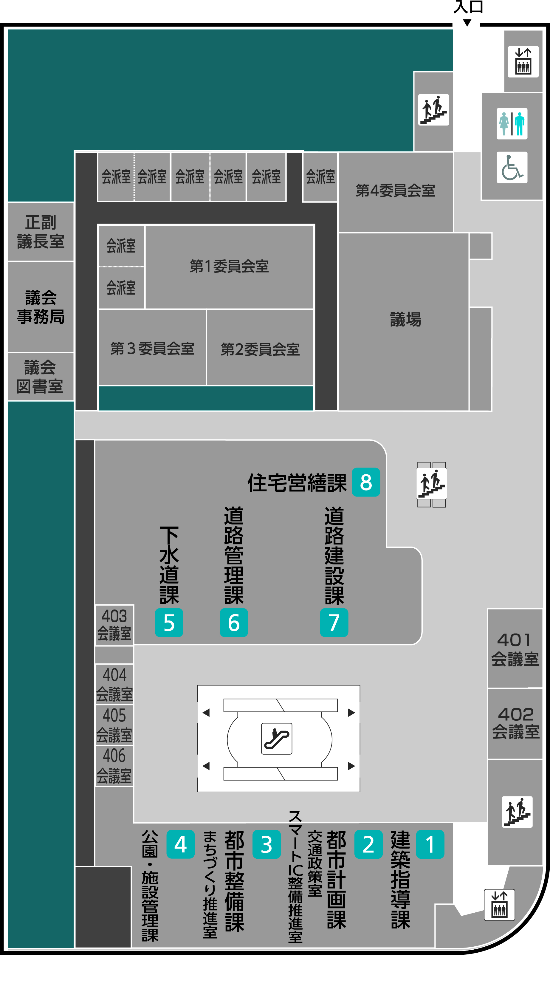 市役所本庁舎（ウララビル）4階