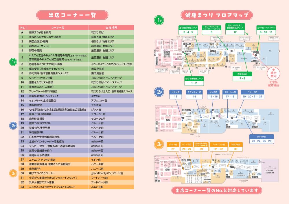 2025健康まつりチラシ裏