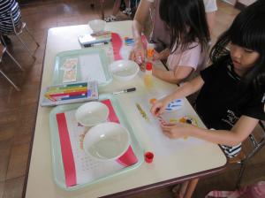 幼児、小学生制作制作中