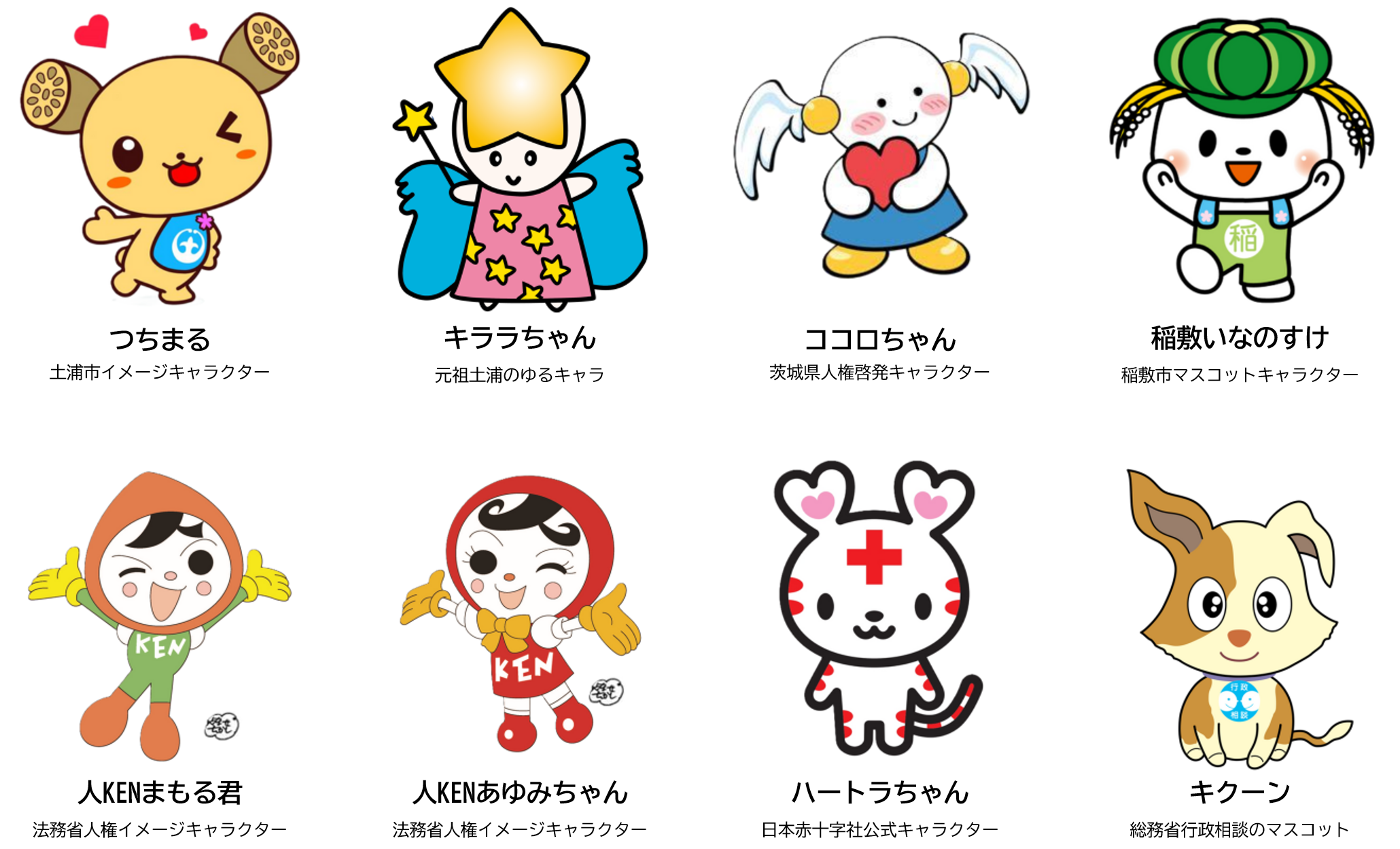 ゆるキャラ大集合画像