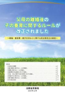 法務省作成パンフ（共同親権）