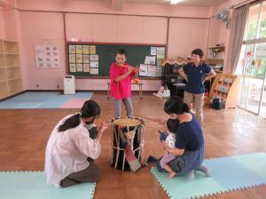 新治おはなし会もみの木太鼓、笛