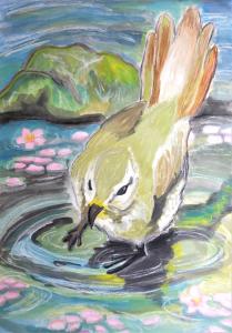 R7 絵画コンクール ウグイス