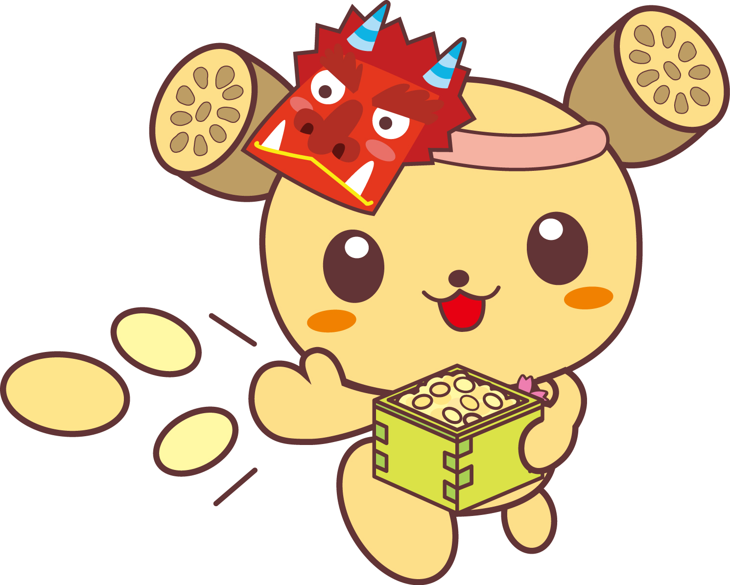 つちまる(2月 豆まき)