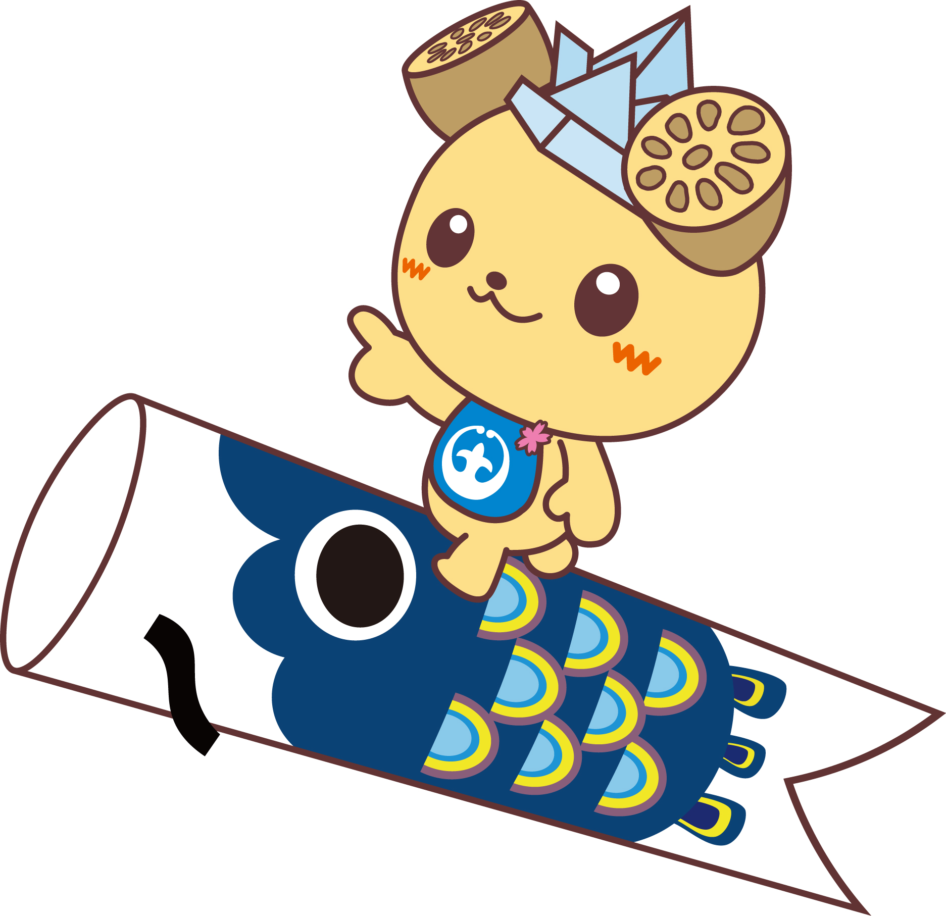 つちまる(5月 鯉のぼり)