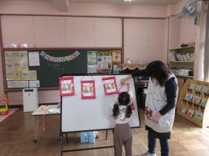 新治掛け軸おひなさま完成