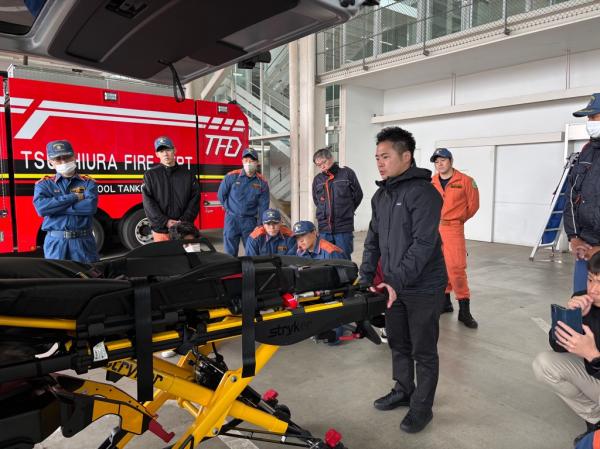 電動ストレッチャー説明会の様子1